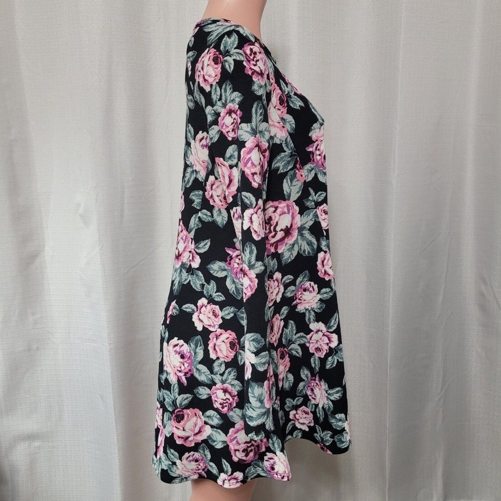 Show Me Your Mumu Harrison Babydoll Dress Women's Size Small Black Floral Print - Picture 3 of 9